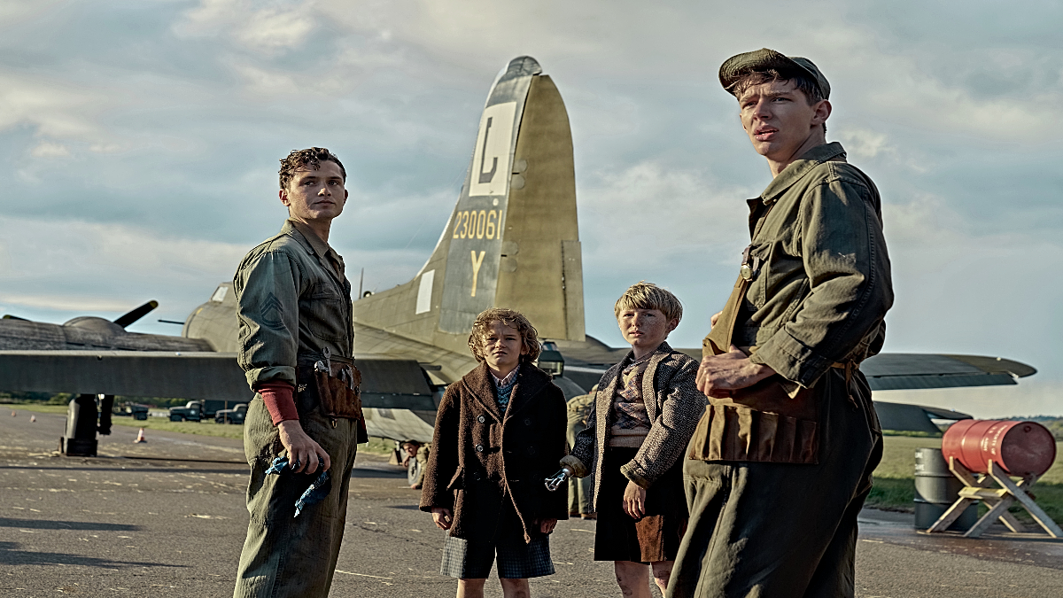 Rafferty Law and Samuel Jordan in "Masters of the Air" Season 1 Episode 2